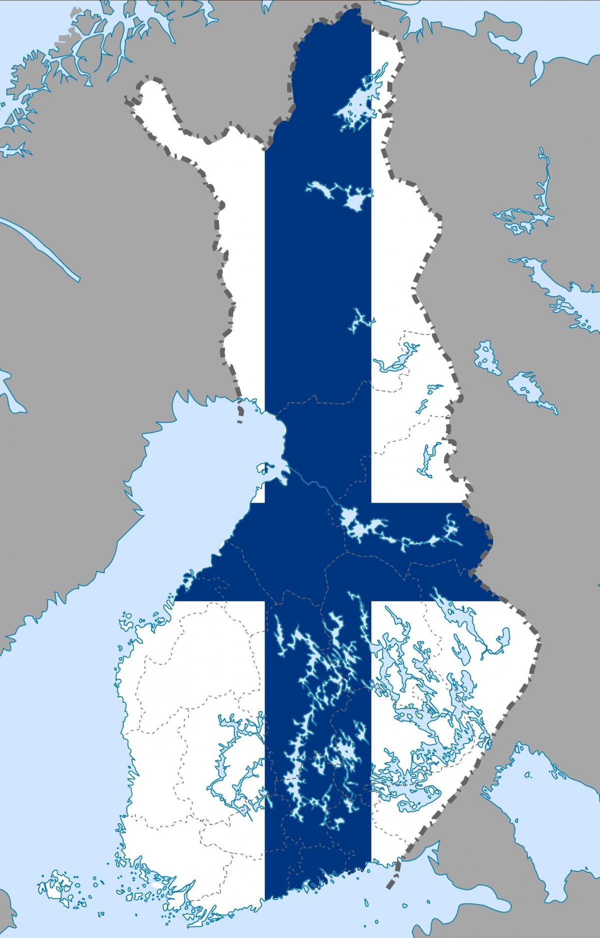 Finlandia peta bendera