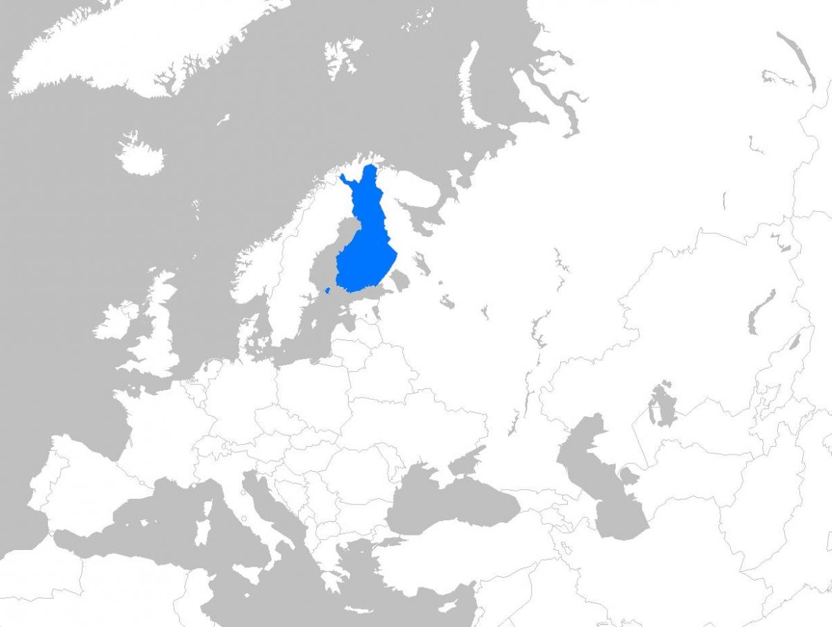 Finlandia pada peta eropa