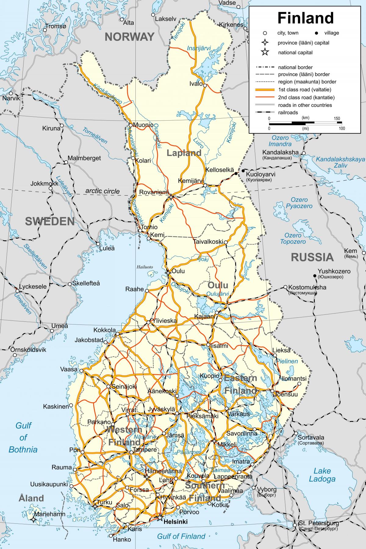 Peta dari Finlandia politik