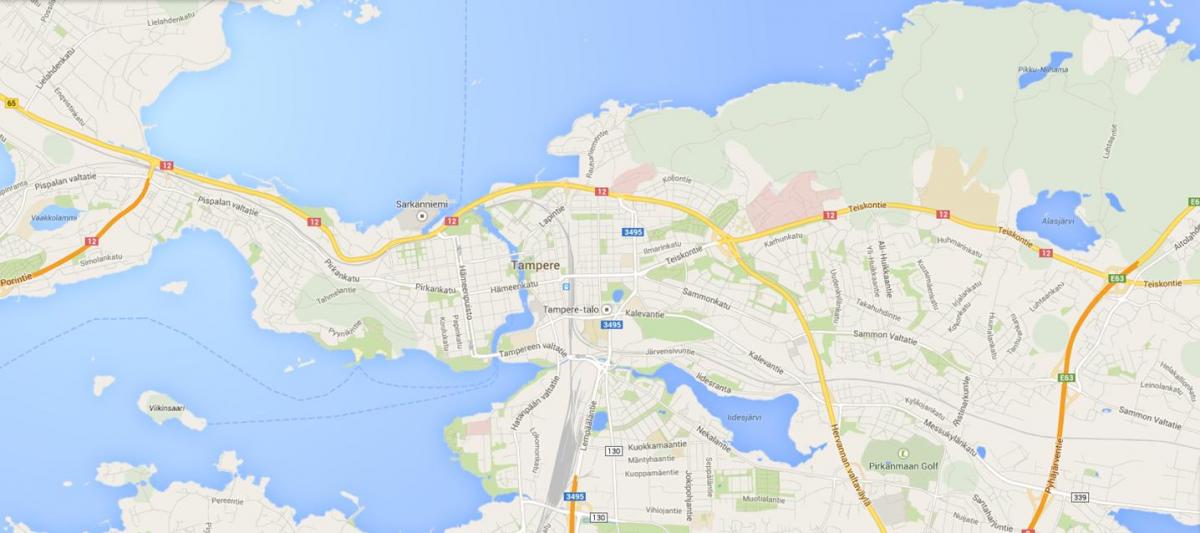 Peta kota tampere, Finlandia