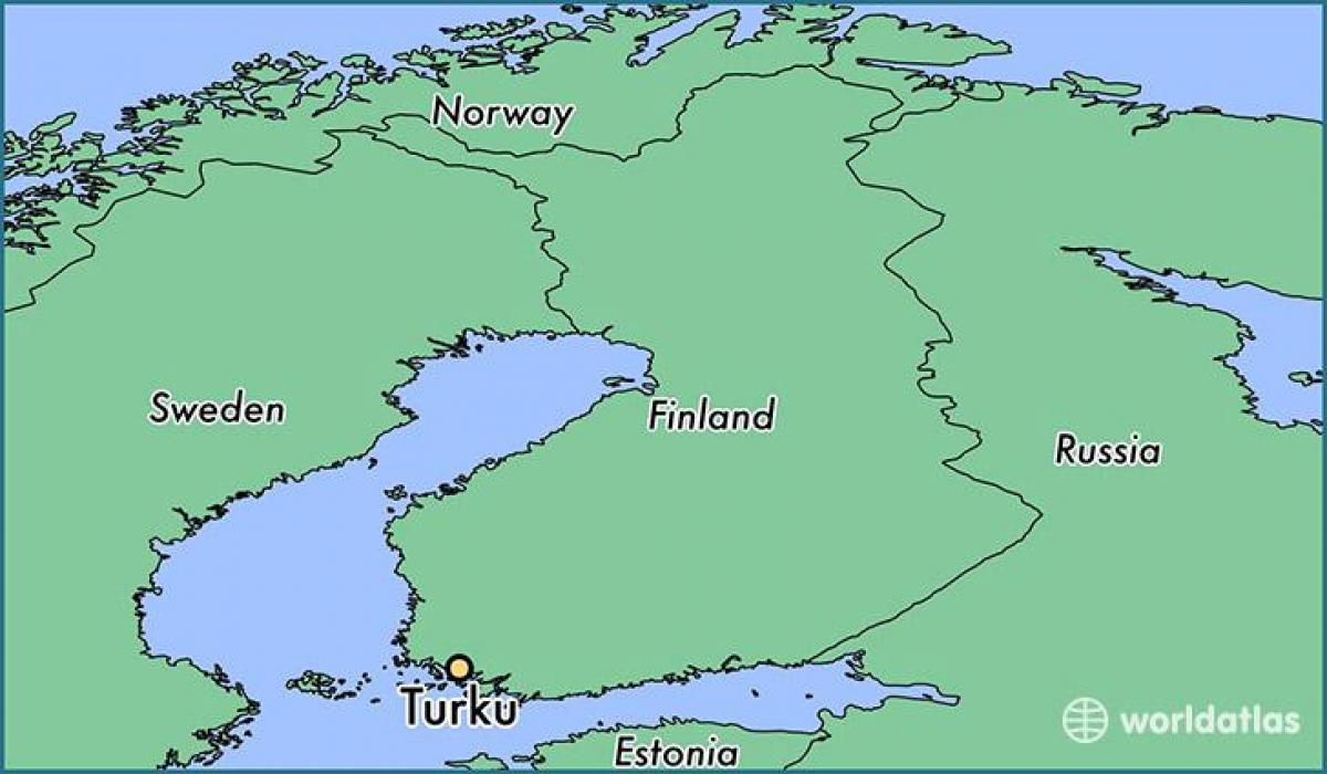 Peta dari turku-Finlandia