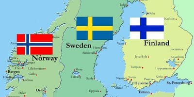 Peta dari negara Finlandia