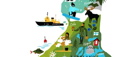 Finlandia peta wisata